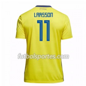 Camisetas Suecia Larsson 11 Primera Equipacion Mundial 2018